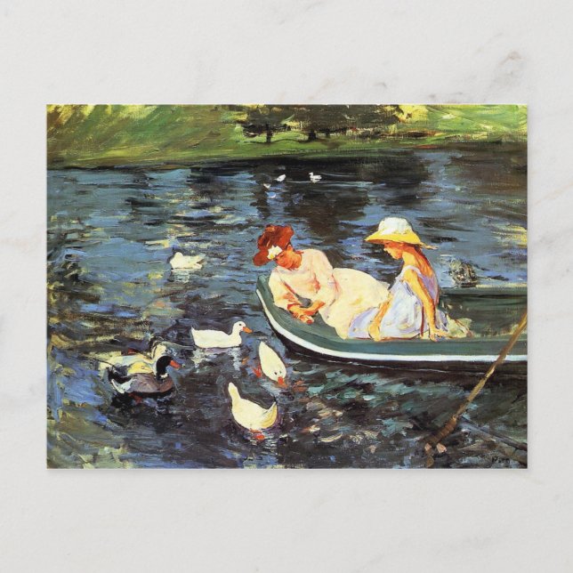 Summertime (by Mary Cassatt) Postcard (Front)