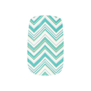 Summertime Chevron Nail Art