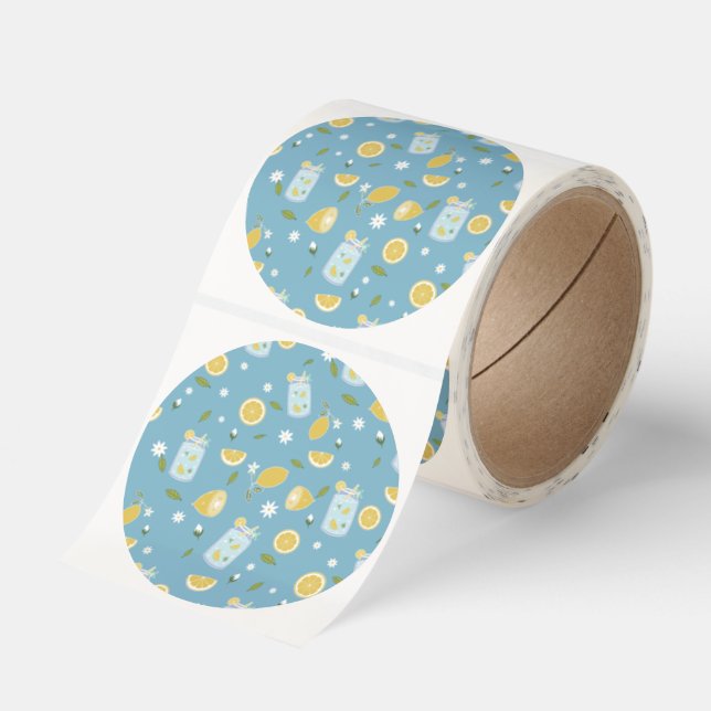 Summertime  classic round sticker (Roll)