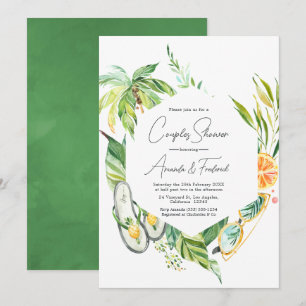 Summertime Couples Shower Invitation
