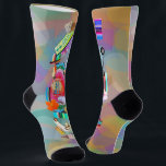 Summertime Crew Socks<br><div class="desc">Summertime is when the fun never ends,  day or night. Enjoy these amazing socks whenever your feet need warmth,  protection or just a little extra style.</div>