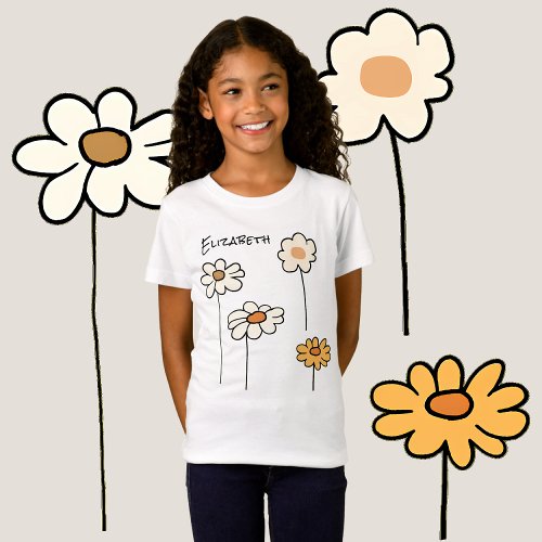 Summertime Daisies  T_Shirt