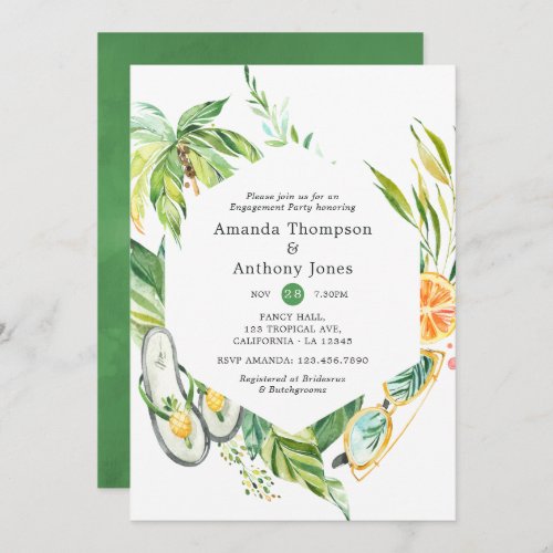 Summertime Engagement Party Invitation