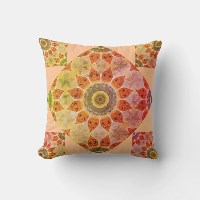 Summertime Floral Outdoor Pillow (Front)