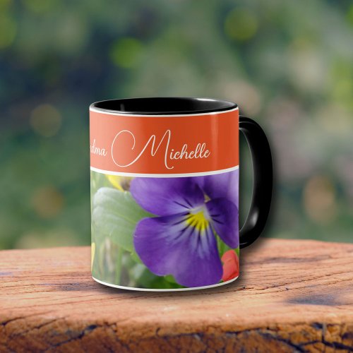 Summertime Flowers Photo Mug