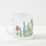 summertime frosted glass coffee mug
