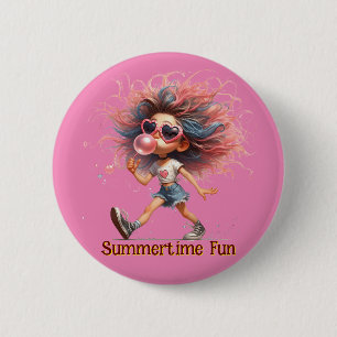 Summertime Fun  Button
