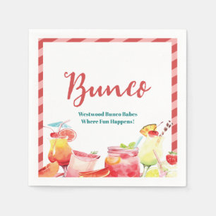 Summertime Fun Neighborhood Bunco Napkins