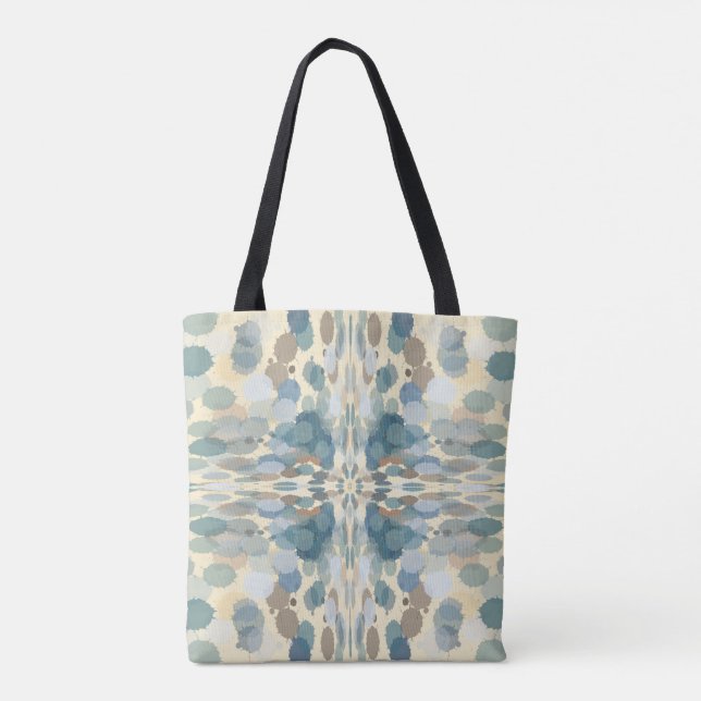 Summertime Fun Ocean Spray Splatter Abstract Art Tote Bag (Back)