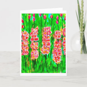Summertime Gladiolus Note Card