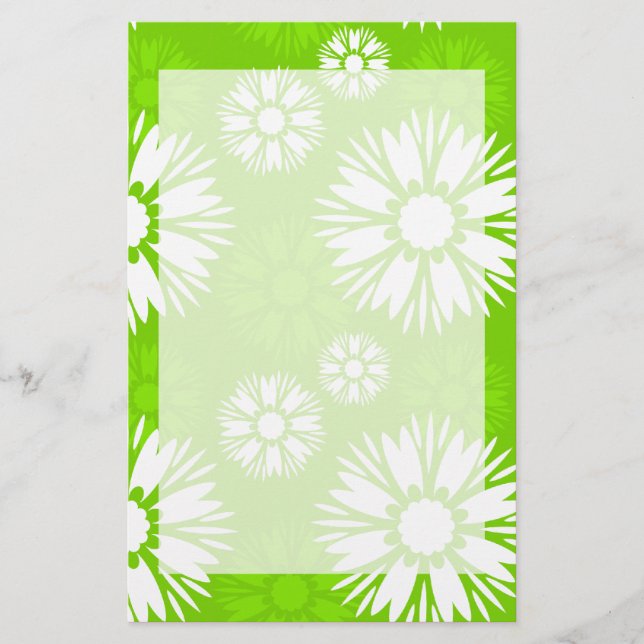 Summertime Green Stationery (Front)