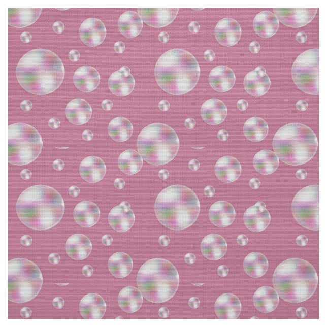 Summertime Happiness Blowing Bubbles Fabric (Swatch)