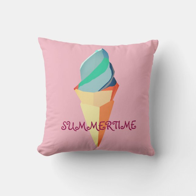 Summertime , Ice Cream Cushion (Front)