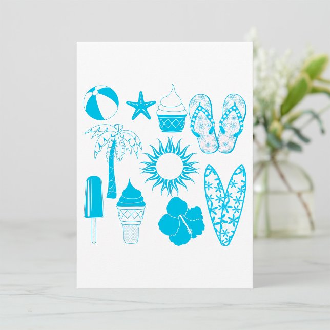 Summertime Icons Invitation (Creator Uploaded)