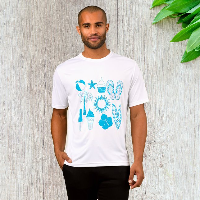 Summertime Icons Mens Active T-Shirt (Creator Uploaded)