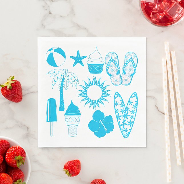 Summertime Icons Napkins (Creator Uploaded)