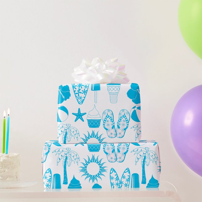 Summertime Icons Wrapping Paper (Creator Uploaded)