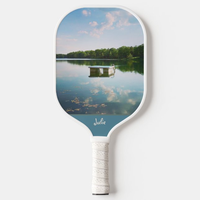 Summertime Lake  Pickleball Paddle (Front)