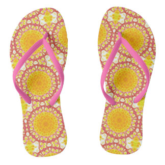 Summertime Lemonade design Flip Flops
