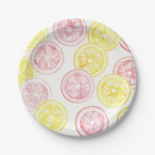 Summertime Lemonade Paper Plates