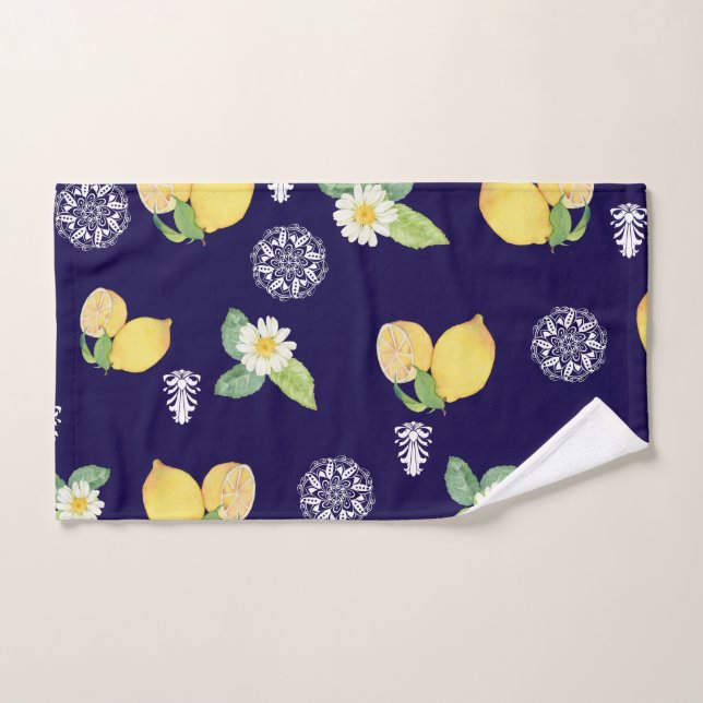 Summertime Lemons Bath Towel Set (Hand Towel)