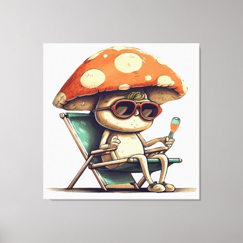 Summertime Mushroom Canvas Print