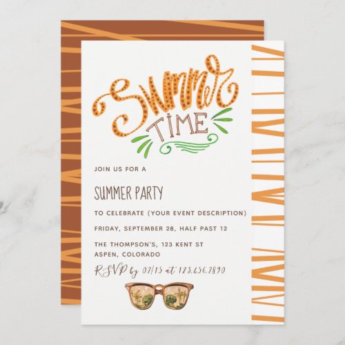 Summertime Party Invitation