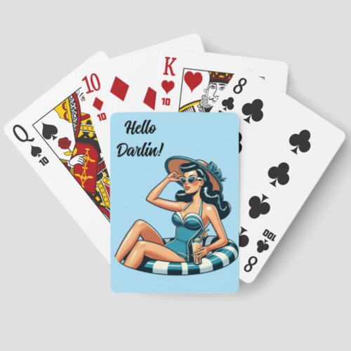 Summertime Pinup   Canasta Cards