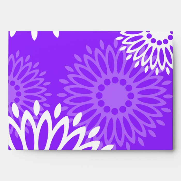 Summertime purple flowers Envelope