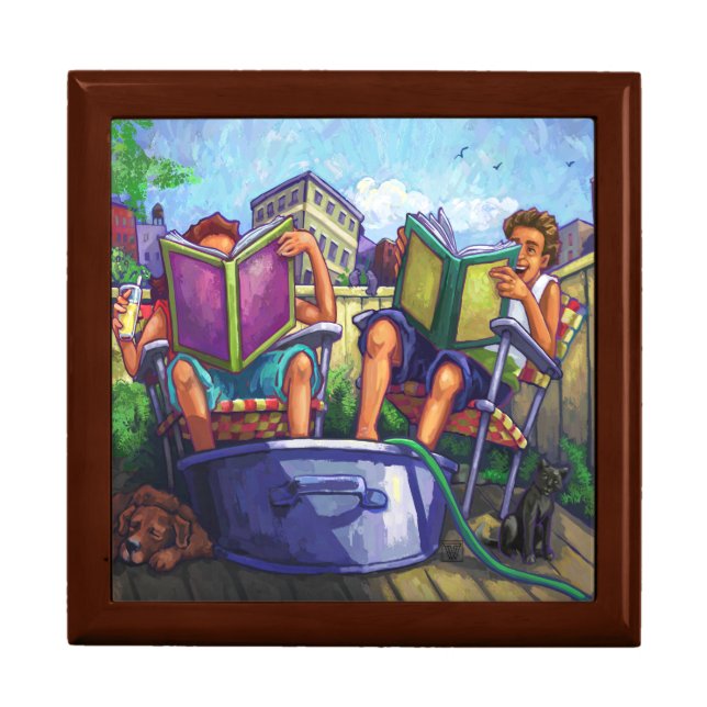 Summertime Reading Jewelry Box (Front)