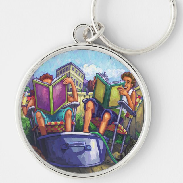 Summertime Reading Keychain (Front)
