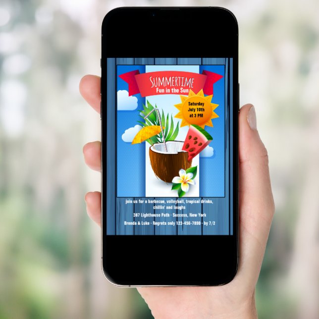 Summertime Refresher Invitation (Front Digital)