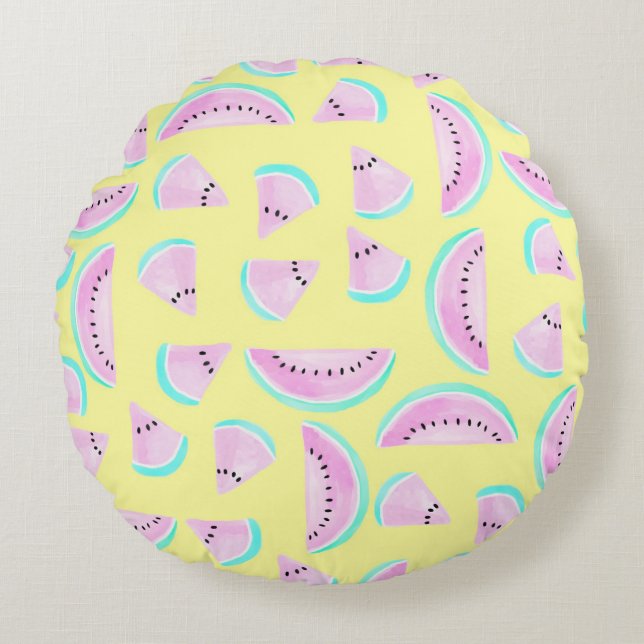 Summertime Reversa Round Pillow (Front)