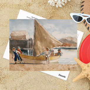 Summertime Sailboats Winslow Homer Postcard