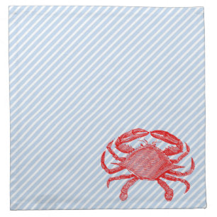 Summertime Seafood Crab Picnic Napkin