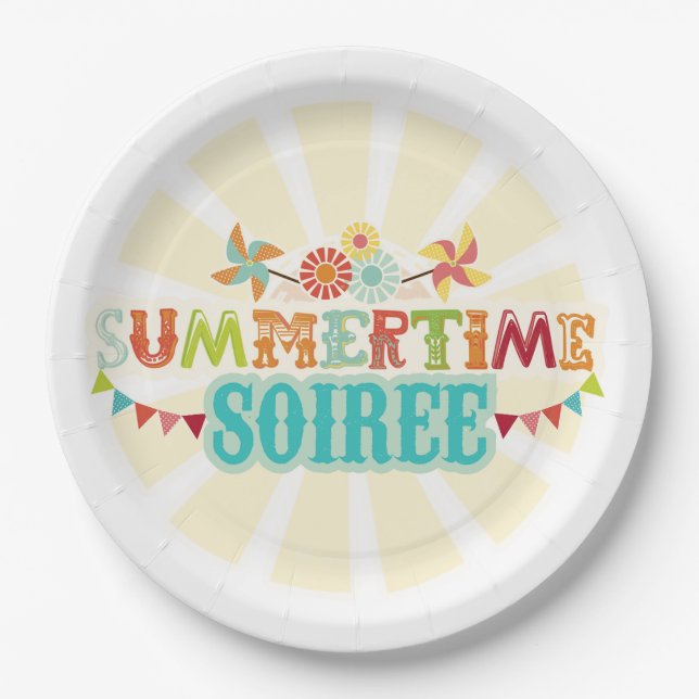 Summertime Soiree Paper Plate (Front)
