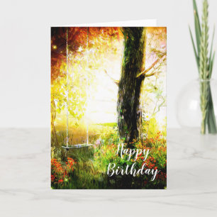 Summertime Swing Birthday Card