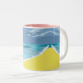 Summertime Two-Tone Coffee Mug