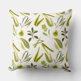 Summertime Vintage Floral  Throw Pillow