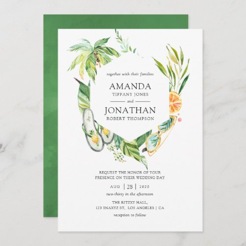 Summertime Wedding Invitation