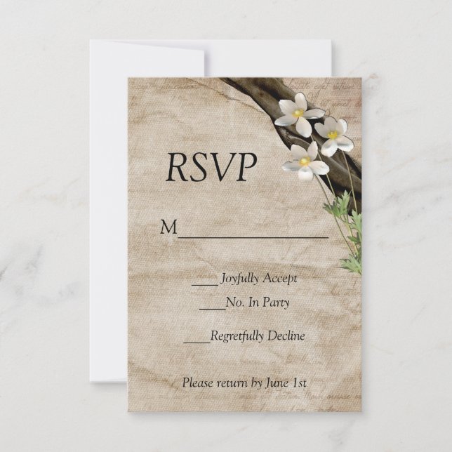 Summertime Wedding RSVP (Front)
