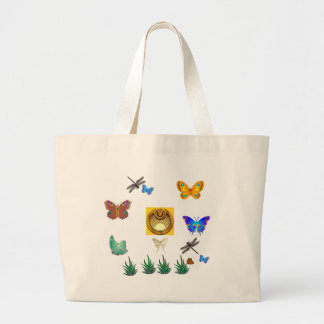 Summertime Wings Large Tote Bag