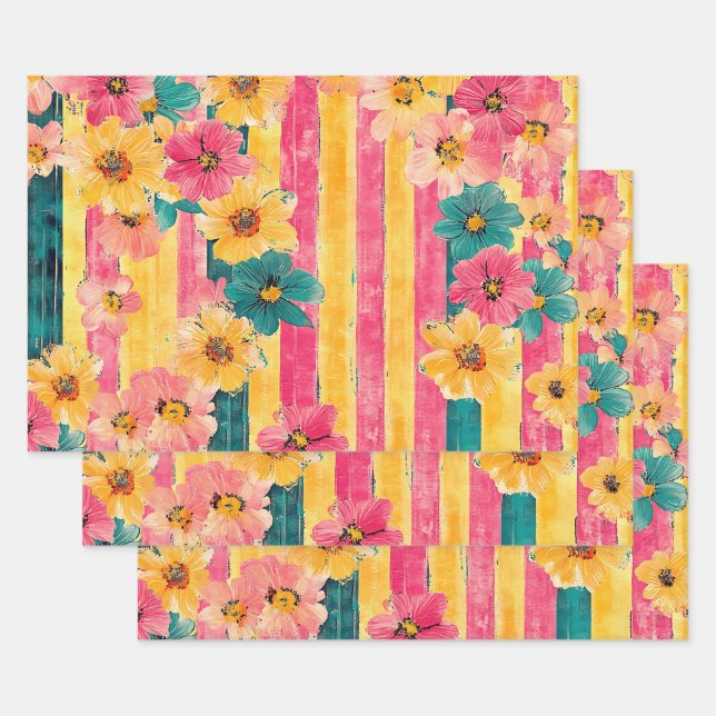 Summertime Wrapping Paper Sheets (Set)