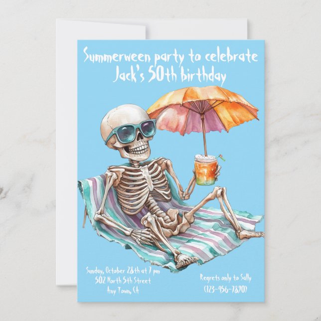 Summerween Birthday Invitation (Front)