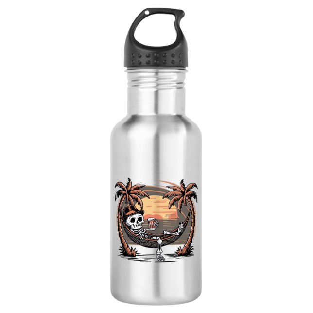 Summerween Classic Meme in 2025 Stainless Steel Water Bottle (Front)