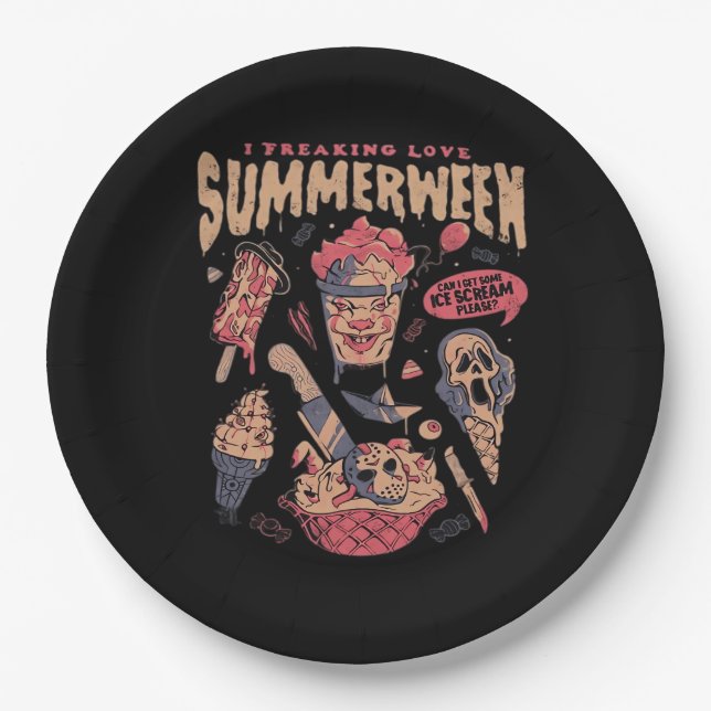 Summerween Classic Meme Paper Plates (Front)