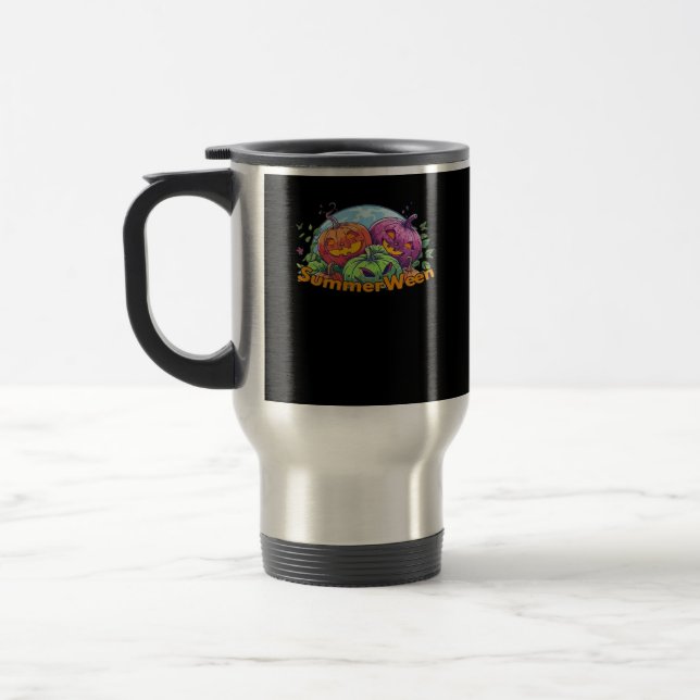 Summerween Classic Meme Travel Mug (Left)
