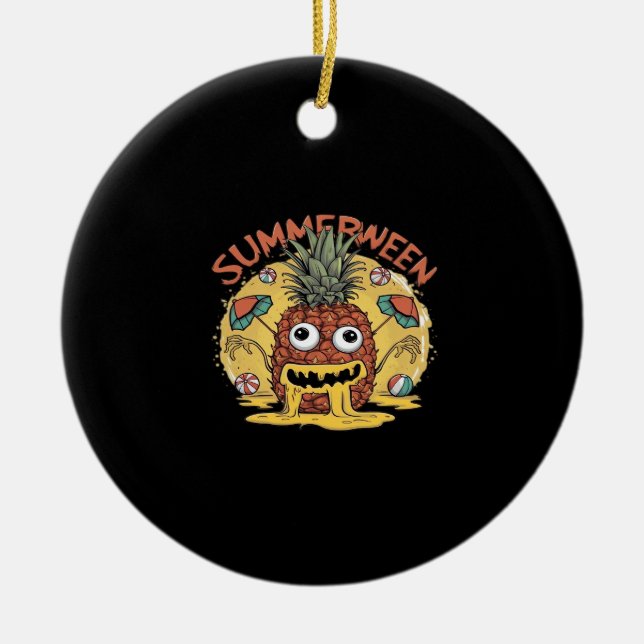 Summerween Classic Trending Meme Ceramic Ornament (Front)