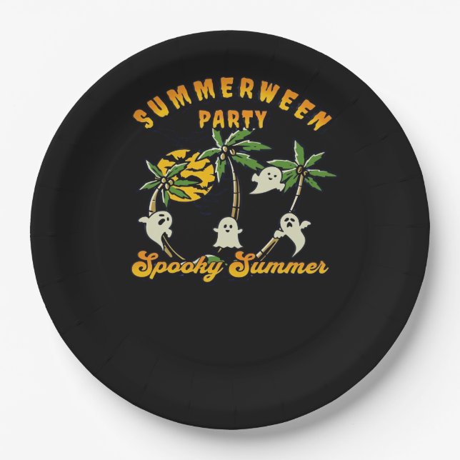 Summerween Classic Viral Paper Plates (Front)