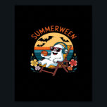 Summerween Cute Spooky Summer Halloween Lover Esse Poster<br><div class="desc">Celebrate spooky sunshine in a charming,  cute way. Great for pool parties or Halloween in July. A fan-favorite for good reason.</div>